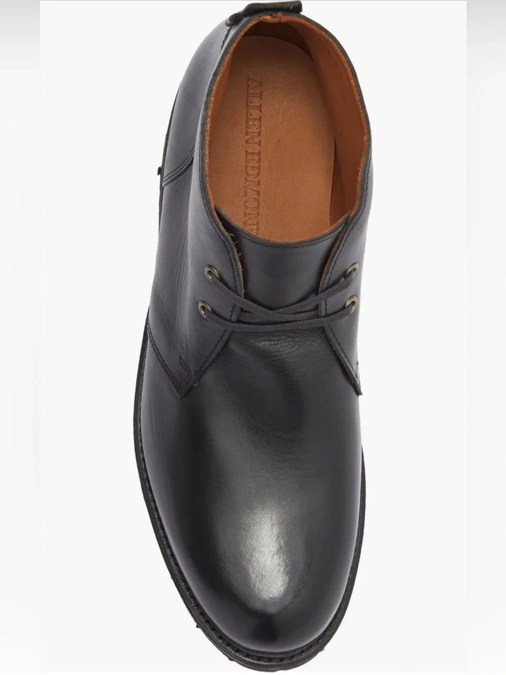 Men's Black Leather Chukka Boot - Classic Lace-Up Comfort